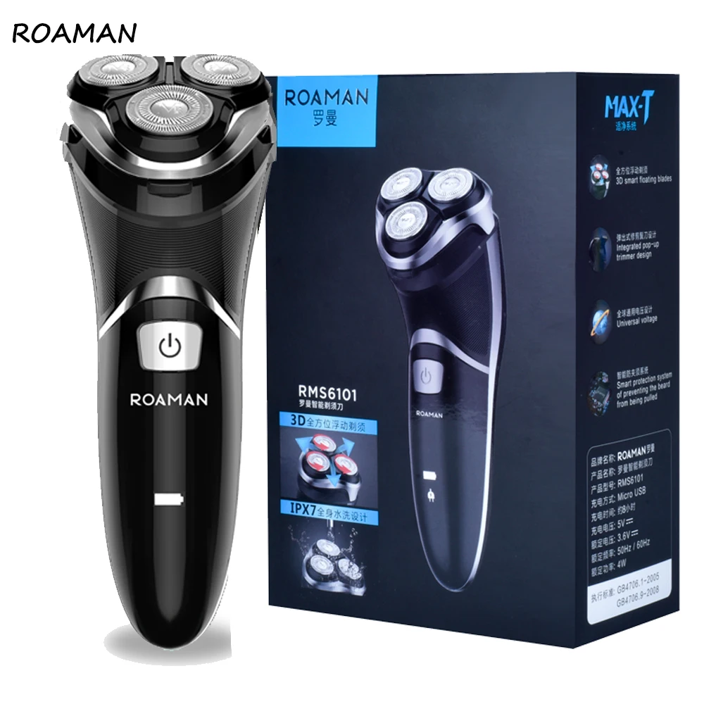 Бритва Roaman S6101 электробритва для ухода за лицом моющаяся с USB