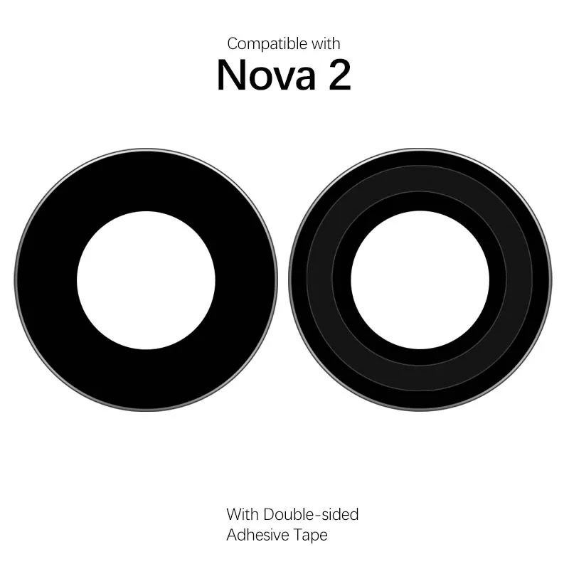 Объектив задней камеры для Huawei NOVA 2 Plus 2s Объективы задней камеры для Huawei Nova plus 2s 3 3i запасные части с клейкой лентой - Цвет: Nova 2