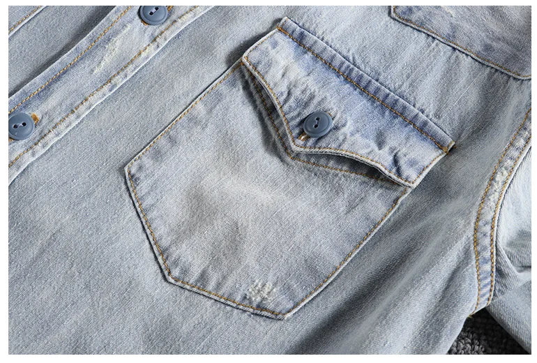Новое поступление Молодежная рубашка для отдыха осень и зима импортные товары оригинальные тонкие мужские джинсовые рубашки с длинным рукавом XL Топы Одежда