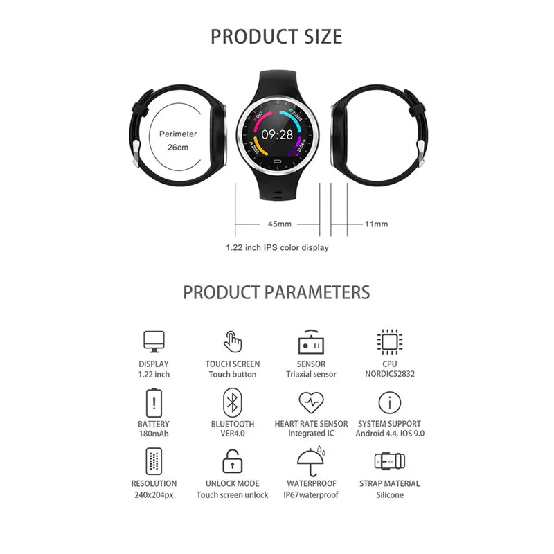 M8 Smart Watch heart rate monitor blood pressure IP67 waterproof smart bracelet sport watch fitness tracker health wristband