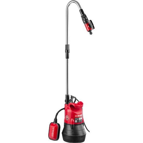 Насос ЗУБР НПБ-300 погружной бочковой низкого давления высота подачи воды 9м 41л/мин 300Вт