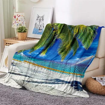 

Throw Blanket Natural Scenery Aurora Picture Fleece Blankets Personalized Blankets Bedclothes