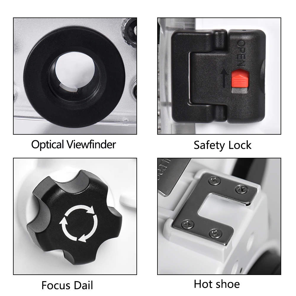40M/130ft Underwater Camera Waterproof housing