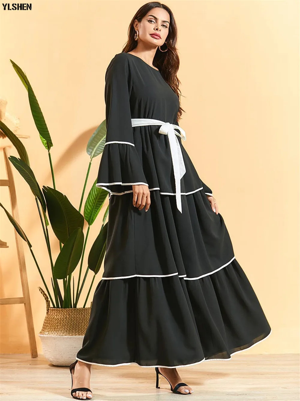 Abaya Dubai Turkey Muslim Hijab Dress Kaftan Caftan Marocain Islamic Clothing For Women Ramadan Dresses Islam Robe Musulman 07