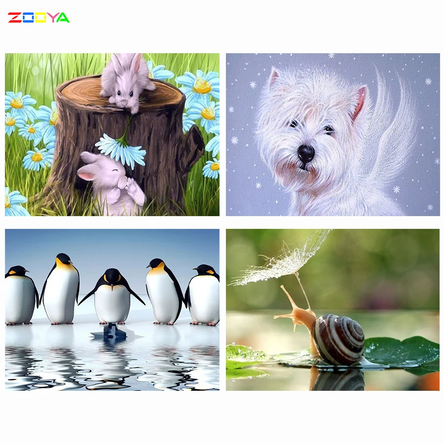 Zooya 5D Diy Алмазная картина животные вышивка полная квадратная дрель Стразы мозаика