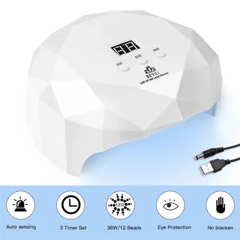

SUN 9X Nail Dryer with UV LED Light 36W / 24W LCD Monitor Nail Dryer Nail Gel Light Nail Polish Drying Lamp Manicure Tool Varnis