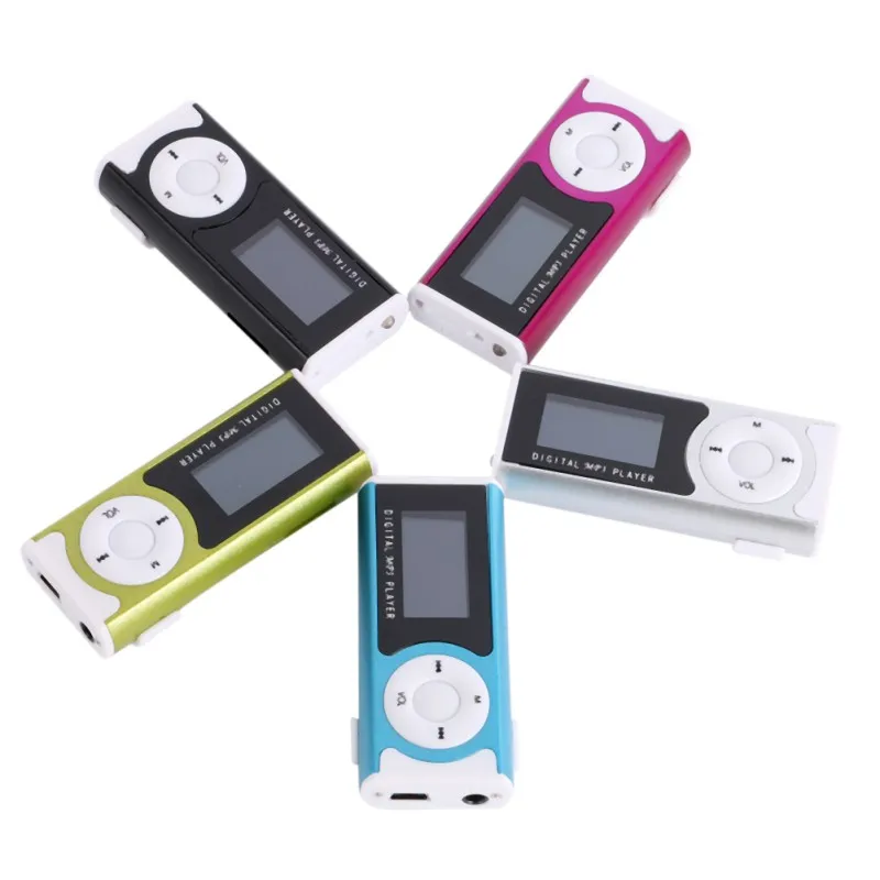 EDAL USB мини MP3-плеер с зажимом ЖК-экран Micro SD TF карта стильный спортивный плеер