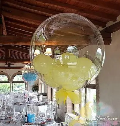 

100pcs18/24inch Luminous Transparent Clear Bobo Bubble Helium Balloons Christmas Wedding Marriage Birthday Party Decorations