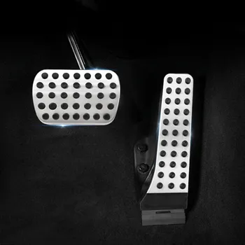 

Car Styling Accelerator Pedals Brake Pedal Decoration Decals For Mercedes Benz E Class W212 2010-15 Clutch Pedals Trim Sticker