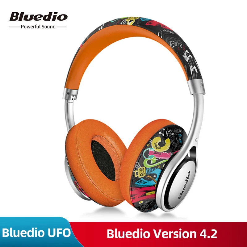 

Bluedio A2 (Air 2) Bluetooth Wireless Headphones Printed Pattern 3D Surround Headphones 8 Drivers HiFi Sport Headset with Mic