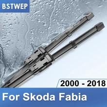 BSTWEP щетки стеклоочистителя ветрового стекла для Skoda Fabia Mk1 Mk2 Mk3 Fit Hook/кнопочные рычаги модель год с 2000 по