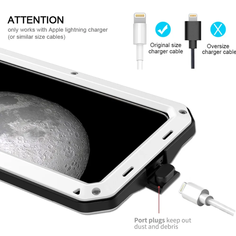 Heavy Duty Protection Doom armor Metal Aluminum phone Case For iPhone SE 2 11 Pro Max XR XS XS Max 6S 8 7 Plus Shockproof Cover (25)