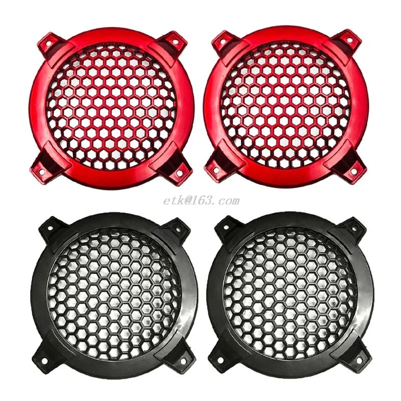 1Pair 4Inch Audio Speakers Protective Cover Case Tweeter Speaker Grill