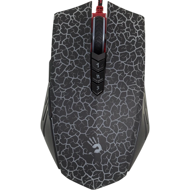 Мышь A4 Bloody A7 Blazing черный оптическая(4000dpi) USB2.0 игровая(8but