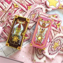 1 комплект, аниме Cardcaptor Sakura Clow Card, косплей реквизит, Аниме Реквизит, подарок на Хэллоуин, карты с Сакурой, таро, Детский костюм для взрослых