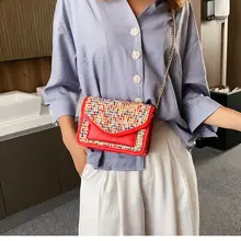 Сумки через плечо для женщин кожаные сумки Модные женские Наплечная Сумка на цепочке Портативная сумка Tote дамская сумка-мессенджер