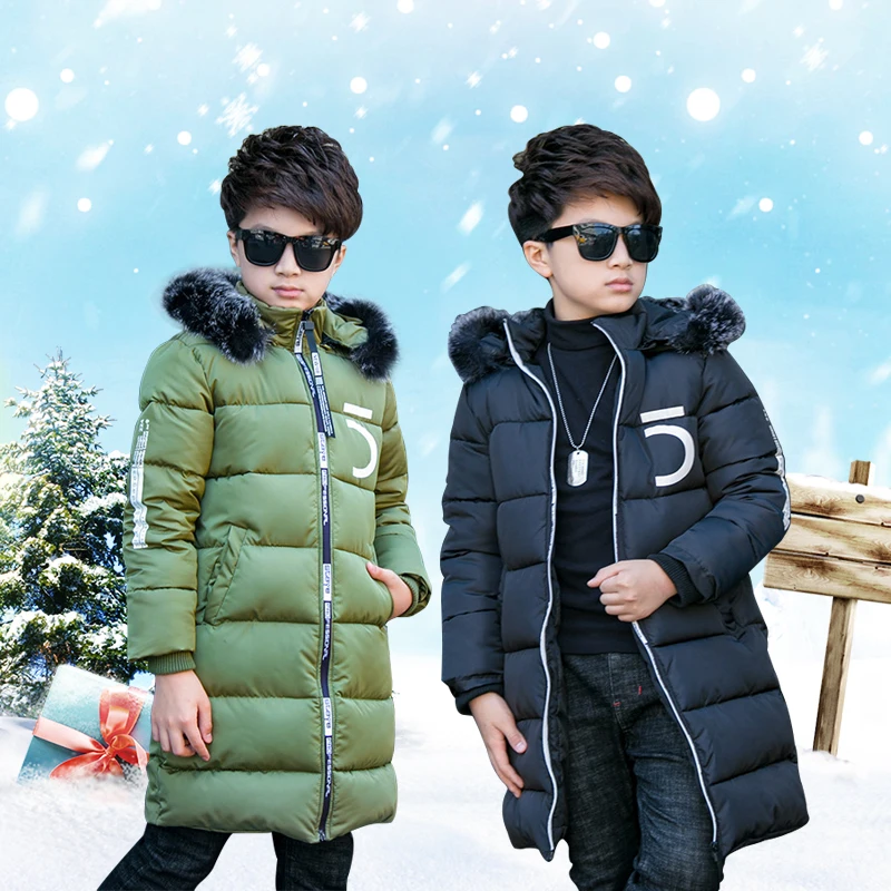 discount Baby autumn and winter new warm clothing children's jacket thickening plus velvet padded jacket boy