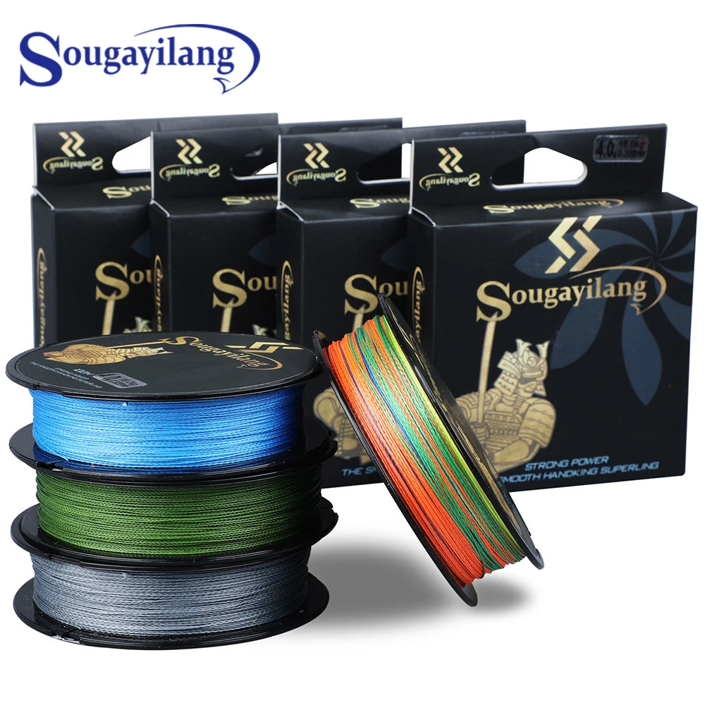 

Sougayilang 4 Colors 100M PE Braided Fishing Line 4 Strands Fishing Line Smooth Braided Monofilament Fishing Line Fishing Tackle