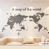 World Map Acrylic 3D Solid Crystal Bedroom Wall With Living Room Classroom Stickers Office Decoration Ideas ► Photo 3/6