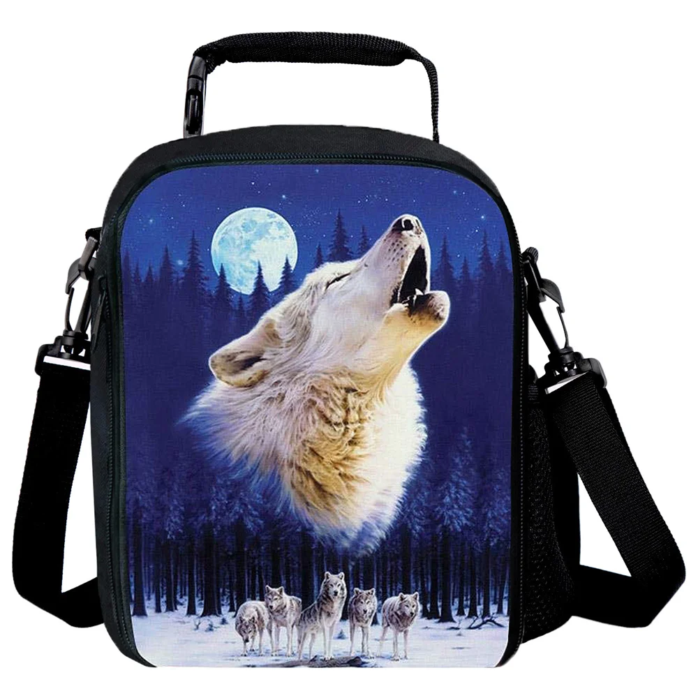 Lunch Box Handbag Kids Insulated Lunch Bag Reusable Thermal Insulation Thermos Canvas Tote Boy School Children Cooler Backpack