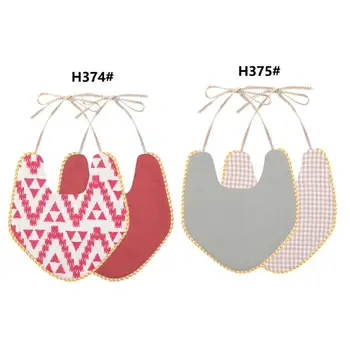 

1PC Newborn Baby Boys Girls Cute Saliva Towel Feed Triangle Double-deck Cotton Bibs Dribble Bandana Scarf