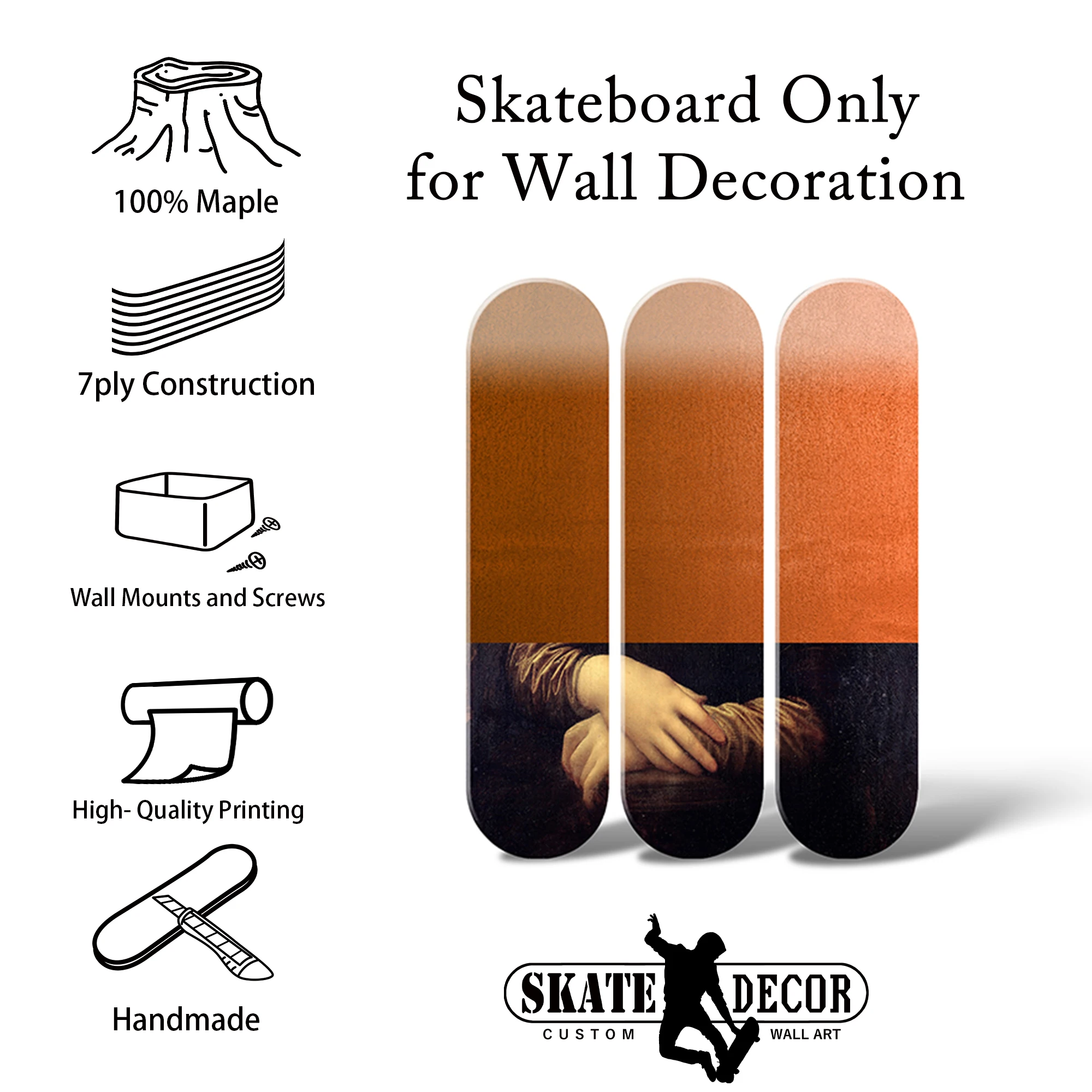 Toy Figure Skateboard Wall Art Cc Black Sup Red Skate Deck Mural Wall  Hanging Decorative Board For Bar Pub Club Man Cave Decor - Decorative  Boards - AliExpress