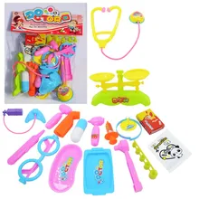 7/14/17 шт. детская одежда с принтом медсестры ролевые игры Набор Портативный медицинский инструмент для Портативный медицинский инструмент