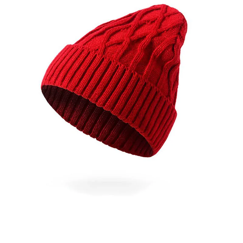 

2020 New Year Winter Hats For Women Knitted Wool Twist Skullies Beanie hat For Winter Warm Cap Female Gorro bonnet femme