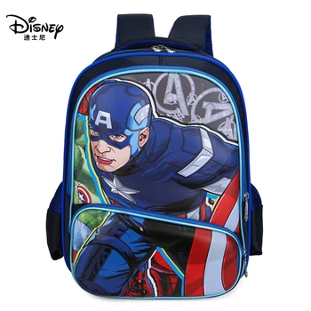 

Disney Childrens Backpack Captain America Cartoon Kid Bag Elsa Frozen Princess Cute Girls School Bag Boy Christmas Gift Backpack