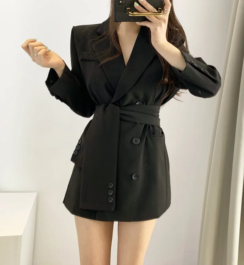 

WOMEN'S Dress 2019 Autumn And Winter New Style Ol Commuting Elegant Slim Fit Business WOMEN'S Dress Long Sleeve Small Suit Coat