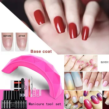 

Nail Lamp Art Set Femme Nail Extension Gel Kit Quick Building Gel UV Lamp Salon Tool 20ml nails sticker art Mujer Nagel nails