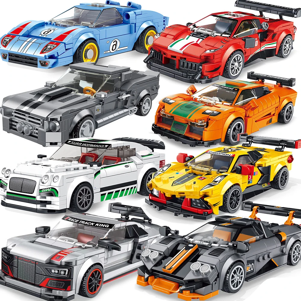 Technic City гоночный автомобиль гонщик строительные блоки скоростной Чемпион