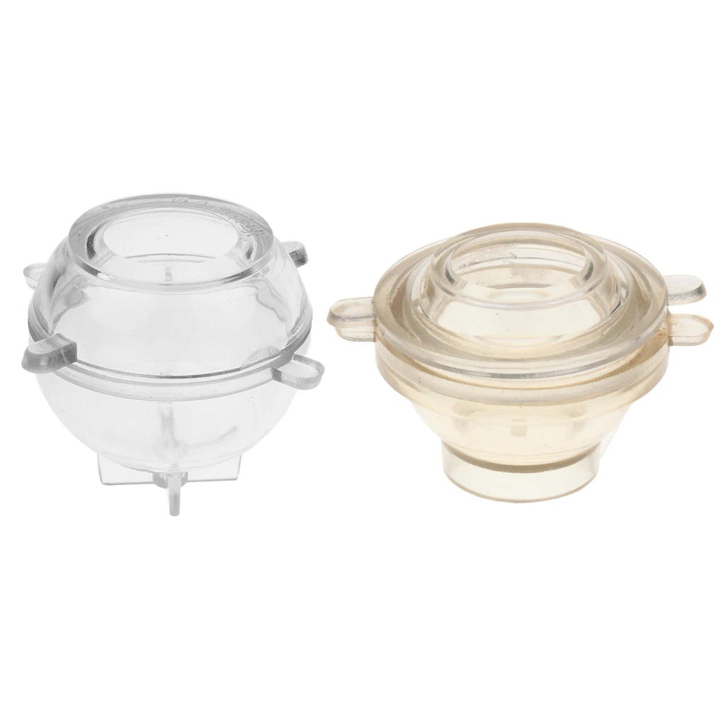 2 Pieces Round Sphere Shape  Candle Mould Soap Mold For Candle Making 4cm and 2.5cm