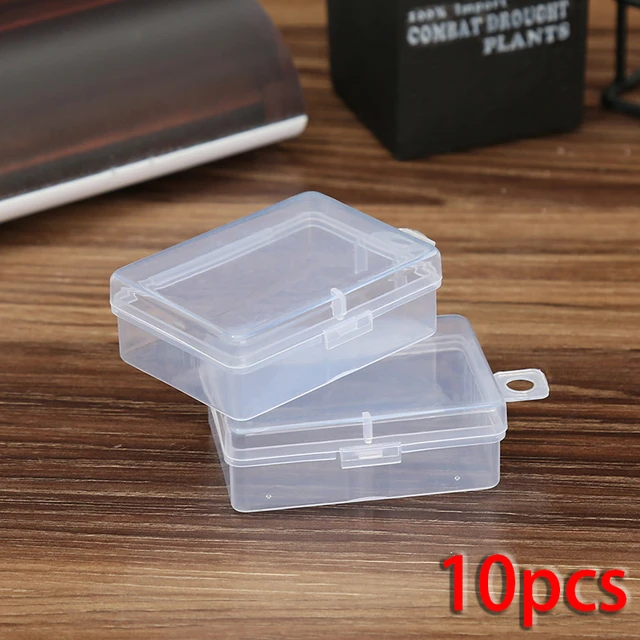 10pcs Mini Plastic Storage Box Medicine Box Earplugs Jewelry Bead