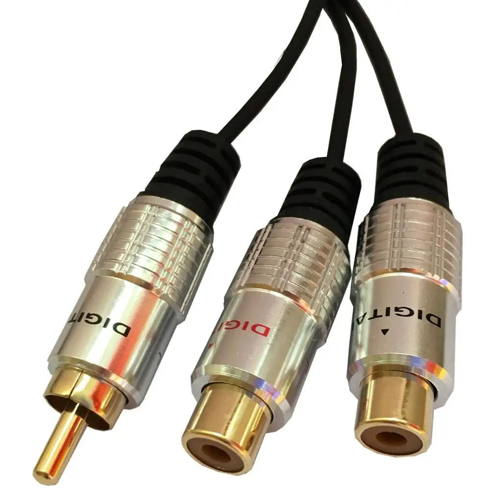 1RCA  2RCA   ׷ AUX  ̺ Y  MP3 º Ŀ RCA  ̺ 0.25m