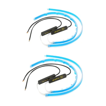 

2 Set New Ultra-Thin 2 Piece Power Drl for Gm Leader Drl Daytime Running Lights Mobile Running Headlights Led Lights with Brake