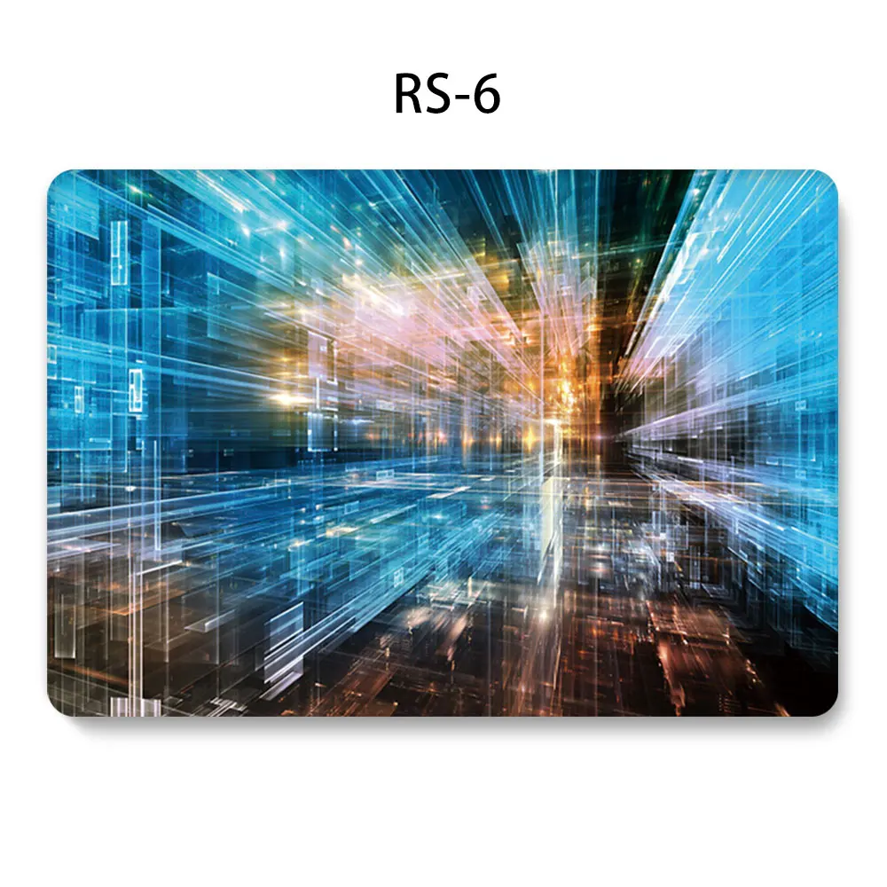 Чехол для ноутбука MacBook Touch ID Air 13 A1932 Air Pro retina 11 12 13 15 дюймов Сенсорная панель Pro 13 A2159 чехол+ крышка клавиатуры - Цвет: 6