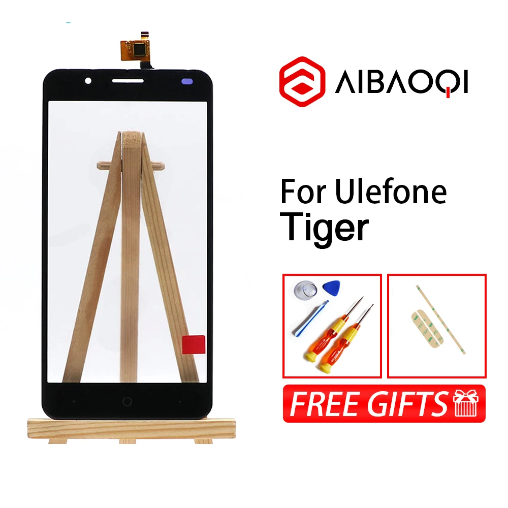 

New Original 100% warranty Touch Screen Digitizer glass panel Lens Assembly Replacement For Ulefone Tiger.Code is TFP0551446B