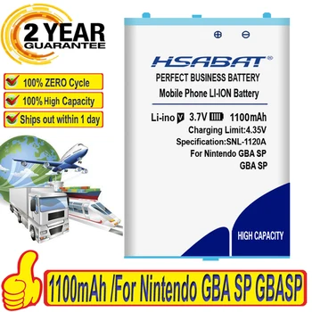 

100% Original HSABAT 1100mAh Battery For Nintendo GBA SP GBASP
