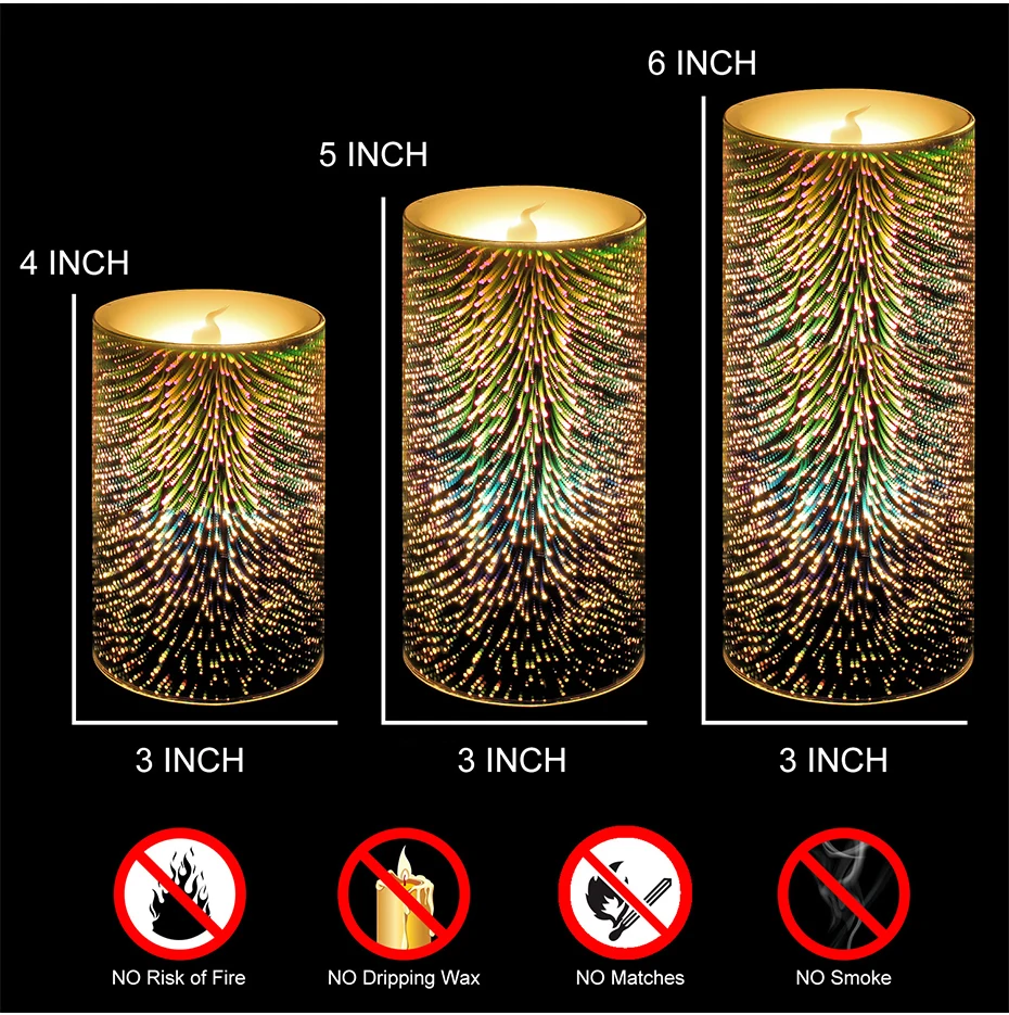 7 свечи, меняющие цвет беспламенный цветной светодиодный Свеча Ароматические электрические свечи для подсвечника Рождественская Свадебная стойка свечи ALZ85