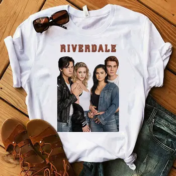 

Women's T Shirt 2020 Riverdale T-shirt Vogue Printed Streetwear Fashion O-neck Short Sleeve Female T Shirt Oversized Tops Tee