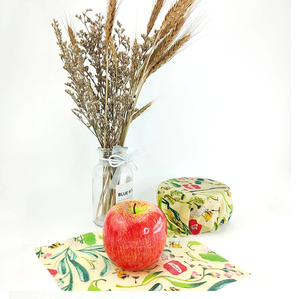 1 Pc Null Abfall Wiederverwendbare Bienenwachs Tuch Saran Wrap Lebensmittel Frisch Halten Tasche Deckel Abdeckung Stretch Lebensmittel Bienenwachs Wrap Kuche Werkzeuge Cookware Lids Aliexpress