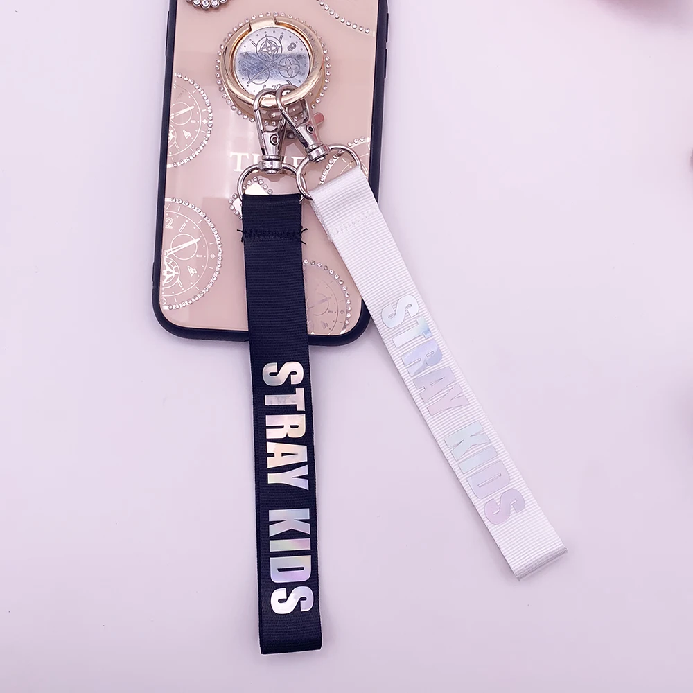 

Kpop Straykids Keychain Cellphone Strap Laser Keyring Fashion Letter Print Keychain For Women Jewelry Straykids Accessories