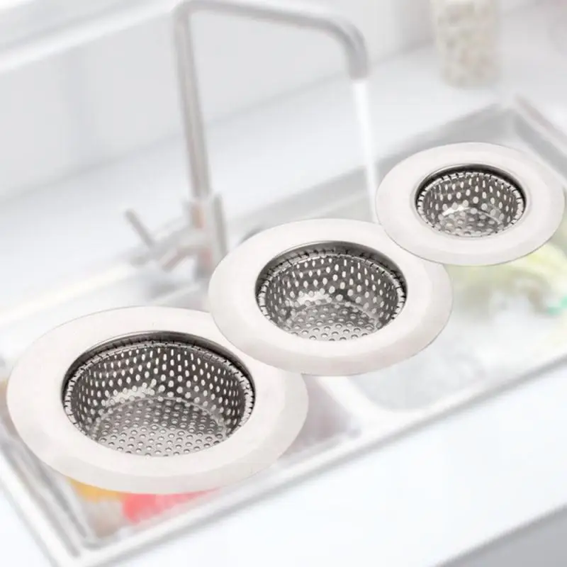 Stainless Steel Sewer Filter Barbed Wire Waste Plug / Floor Drain Sink Filter To Prevent Clogging kitchen appliances 7/9/11.3cm