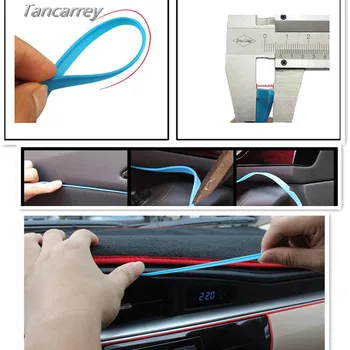 

5m Car Interior Decoration MOULDING Accessories FOR peugeot 308 daewoo nexia kia rio x-line rav4 h4 prado 150 land cruiser 200