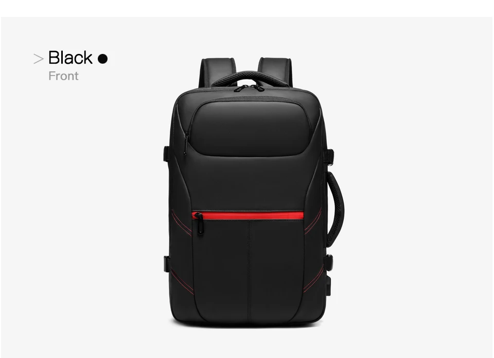 men's pvc waterproof usb charging male laptop casual travel bag