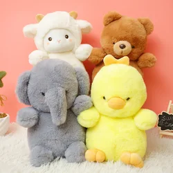 Peluche de oso y elefante para niños, muñeco de peluche suave con dibujos animados de dinosaurio, almohada para dormir, decoración del hogar