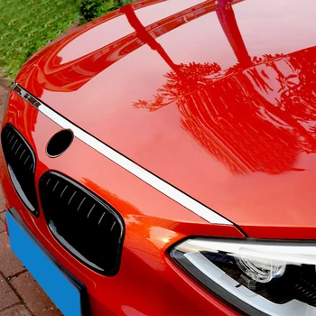 

For BMW 1 Series 2012-2017 F20 Accessories Steel Front Engine Hood Decorative Frame Cover Trim 1Pc