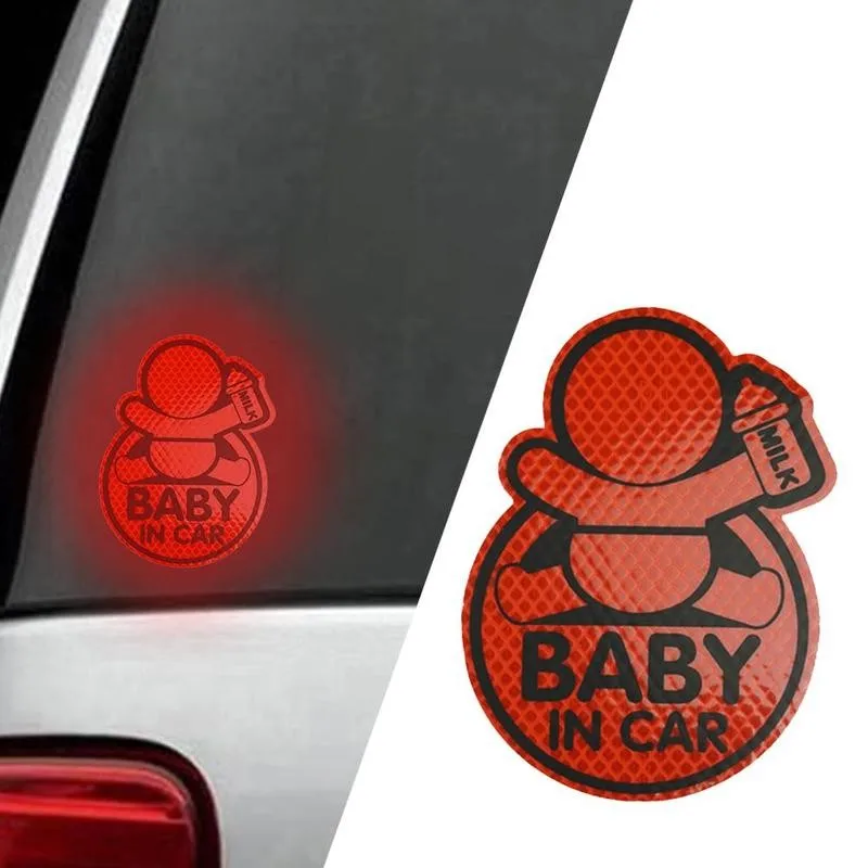 Baby in Auto Auto Dekoration Aufkleber Auto Reflektierende Warnung Aufkleber  Halten Sicher Abstand Persönlichkeit Kreative Scratch Körper Aufkleber -  AliExpress