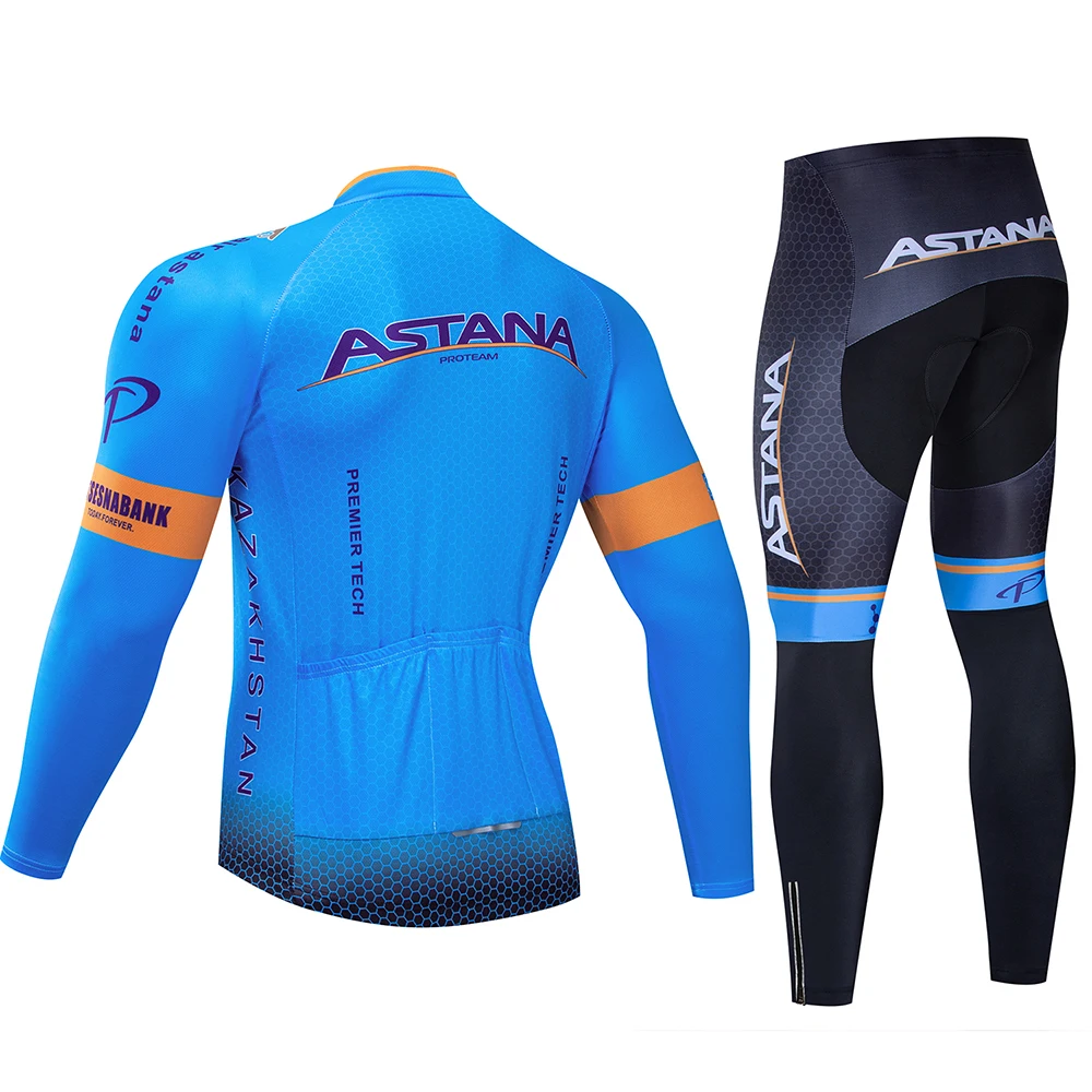 ASTABT весна дышащий Велоспорт Джерси набор MTB велосипедный костюм, трико Ropa Ciclismo с длинным рукавом Одежда для велоспорта с длинным рукавом комплект